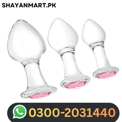 Premium Glass Unisex Butt Anal Plug In Pakistan