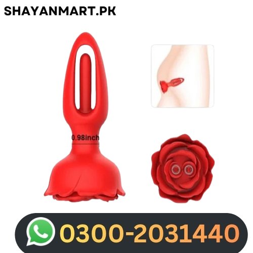 9 Vibration Modes Remote Control Rose Butt Plug In Pakistan