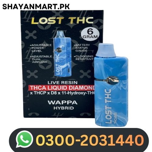 Wappa Lost THC THC-A Diamond Disposable 6G Price In Pakistan
