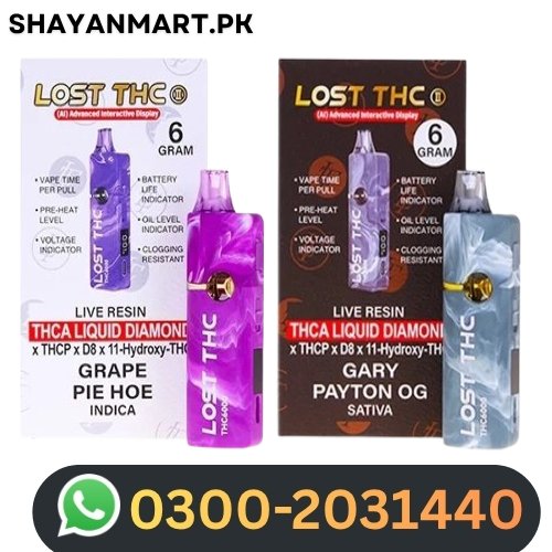 Lost THC THCA Liquid Diamond Disposable 6g In Pakistan