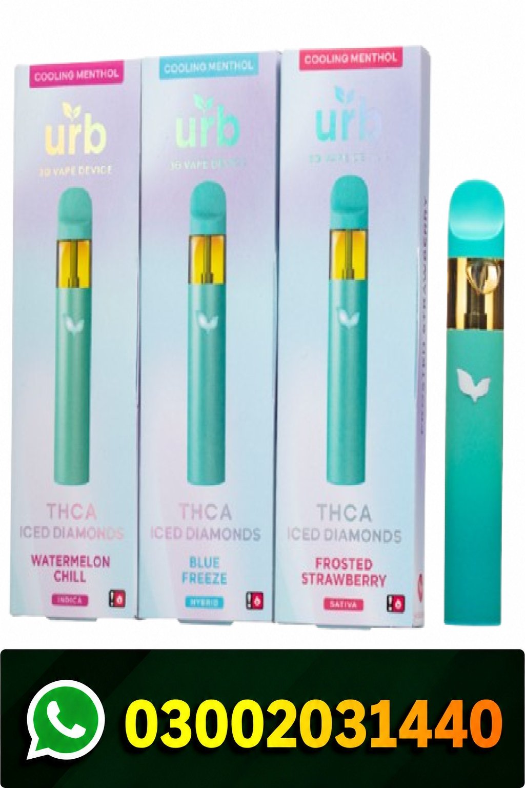 Urb THCA + THCP Live Sugar Disposable 3g Price In Pakistan