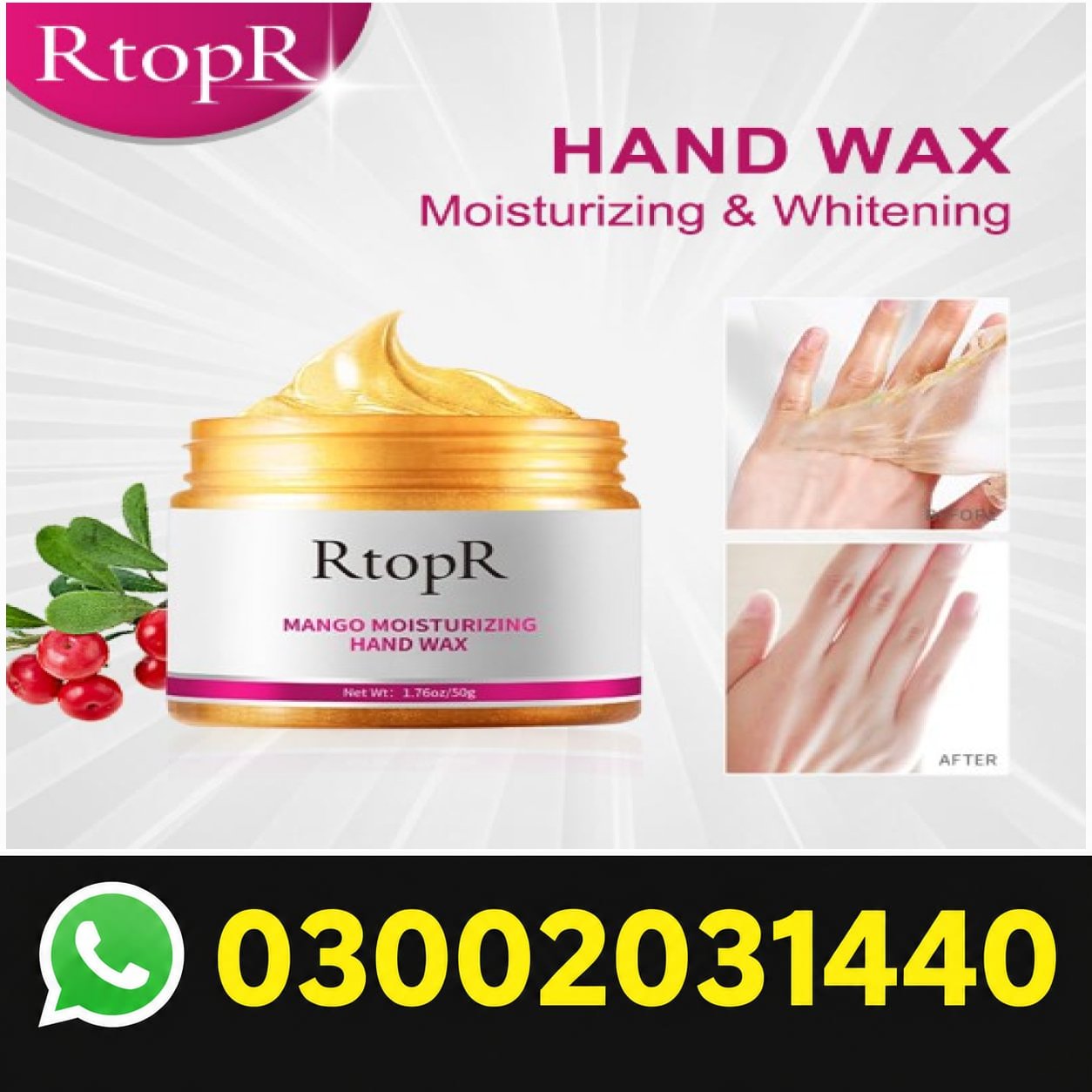 Mango Moisturizing Whitening Hand Wax in Pakistan