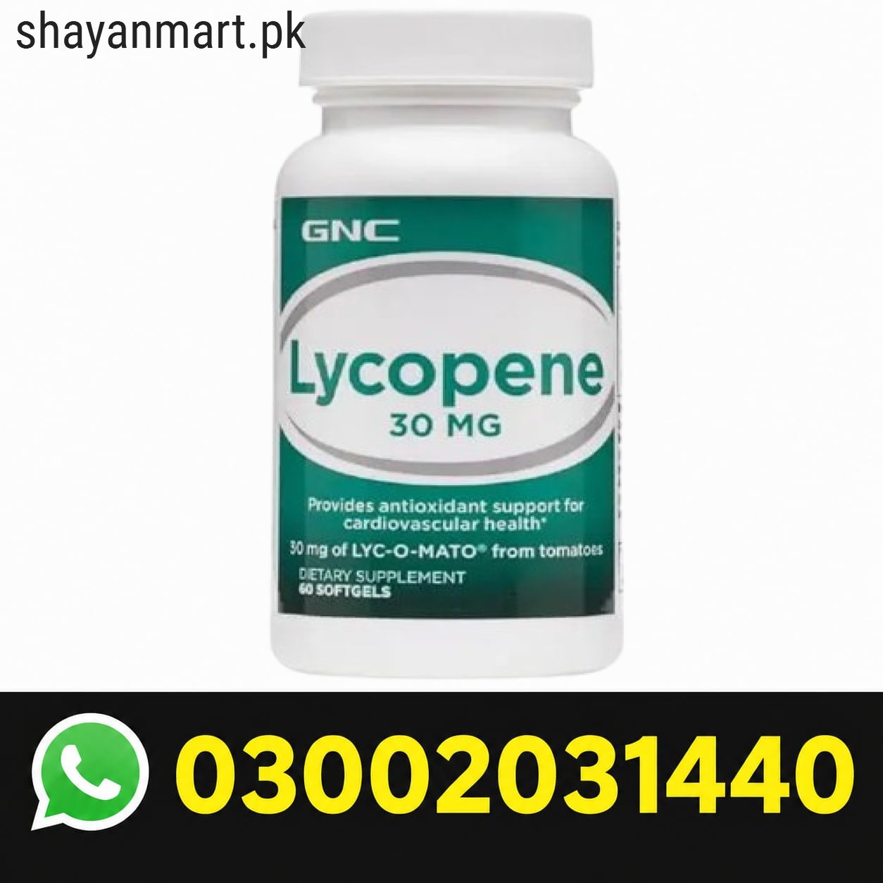 Lycopene 30 mg GNC in Pakistan