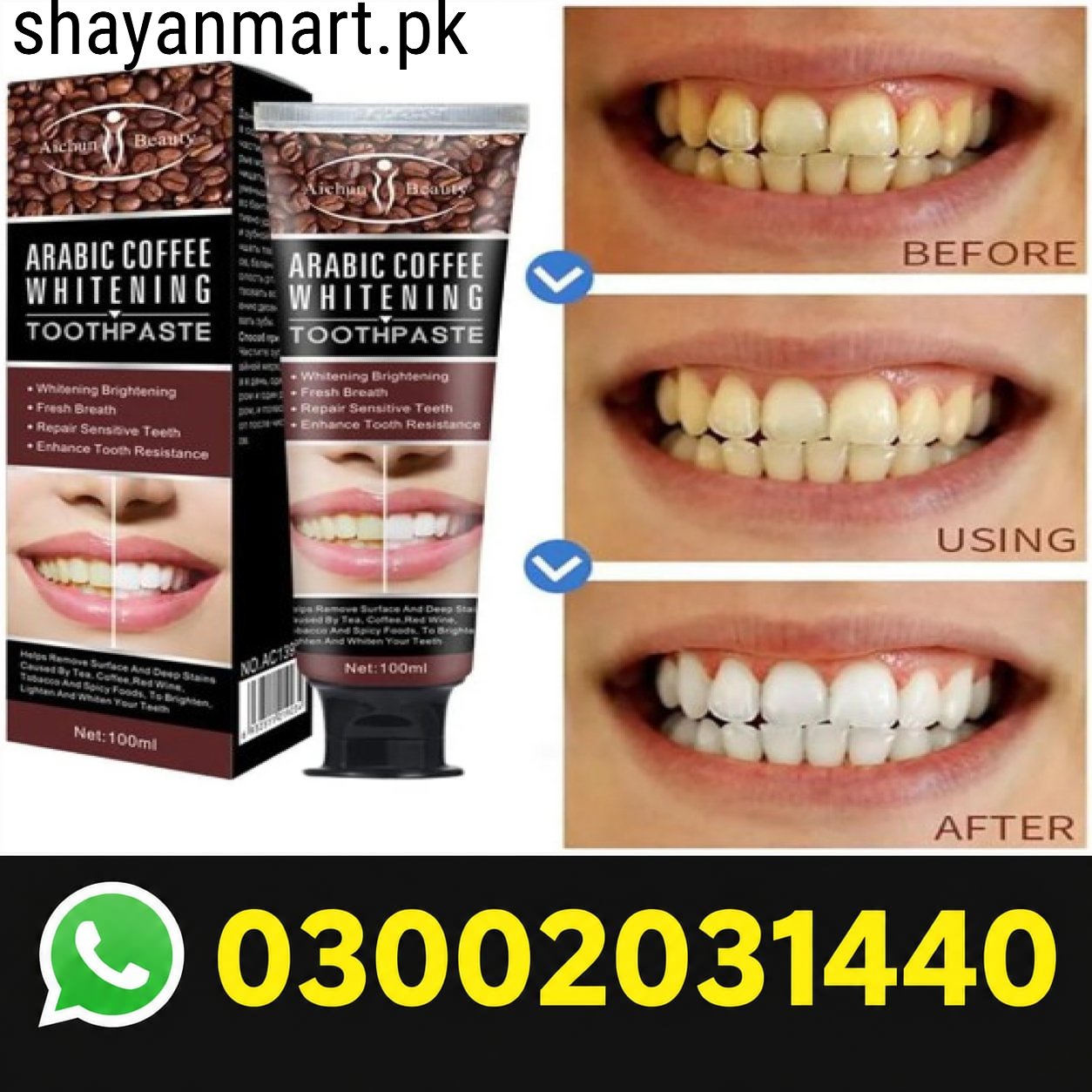 Arabic Coffee Whitening Toothpaste In Pakistan