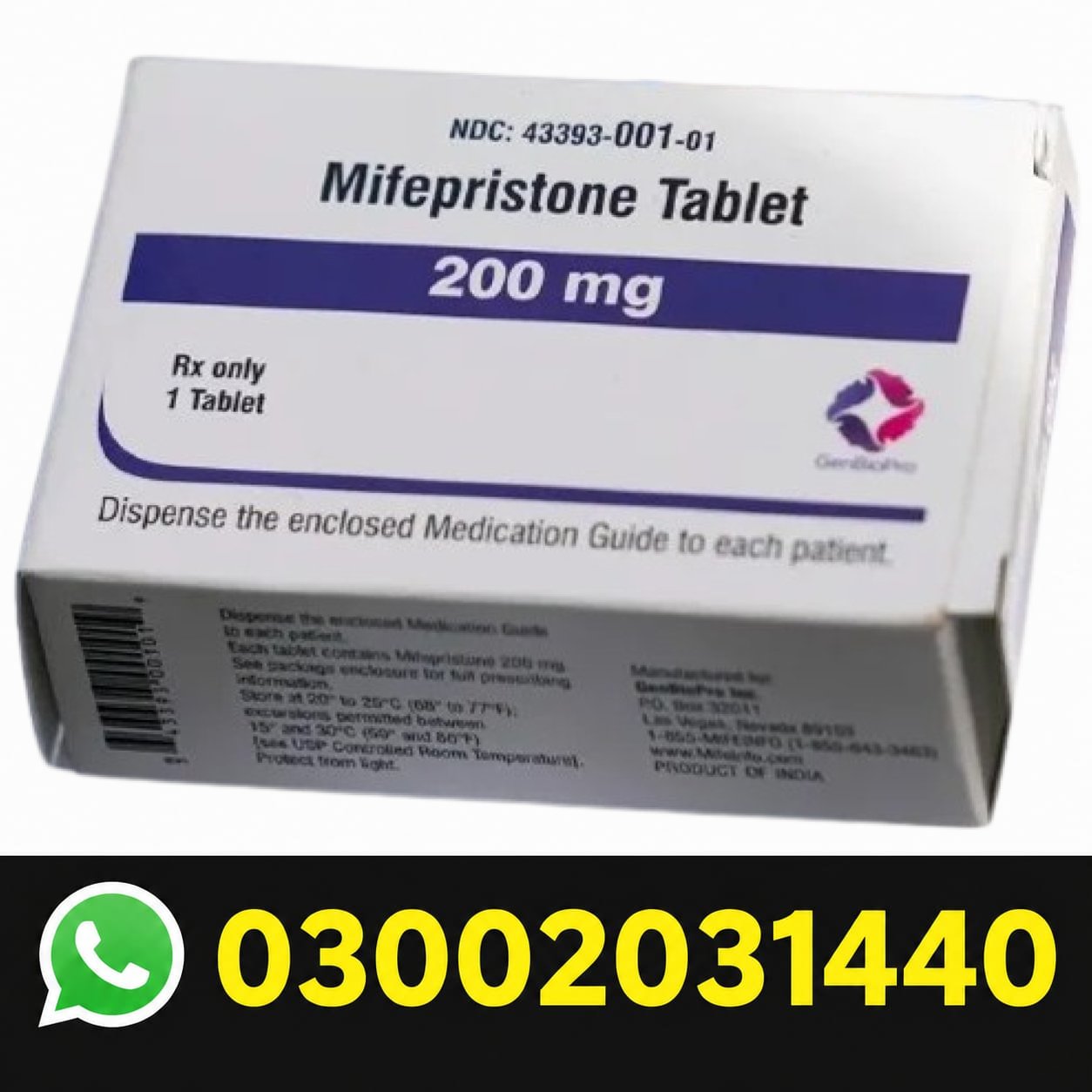 Mifepristone 200mg Tablets Price In Pakistan