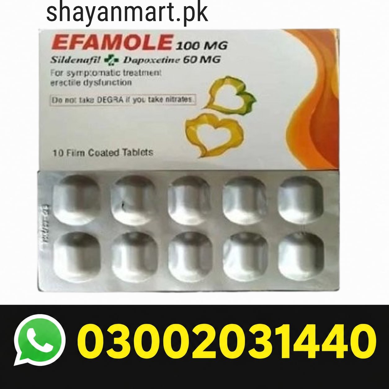 Efamole Dapoxetine Tablets In Pakistan
