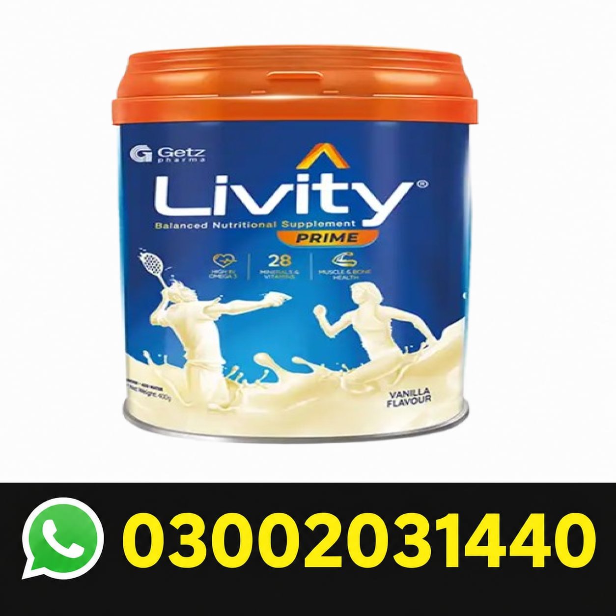 Livity Balanced Nutritional Vanilla Flavour Supplement 400g
