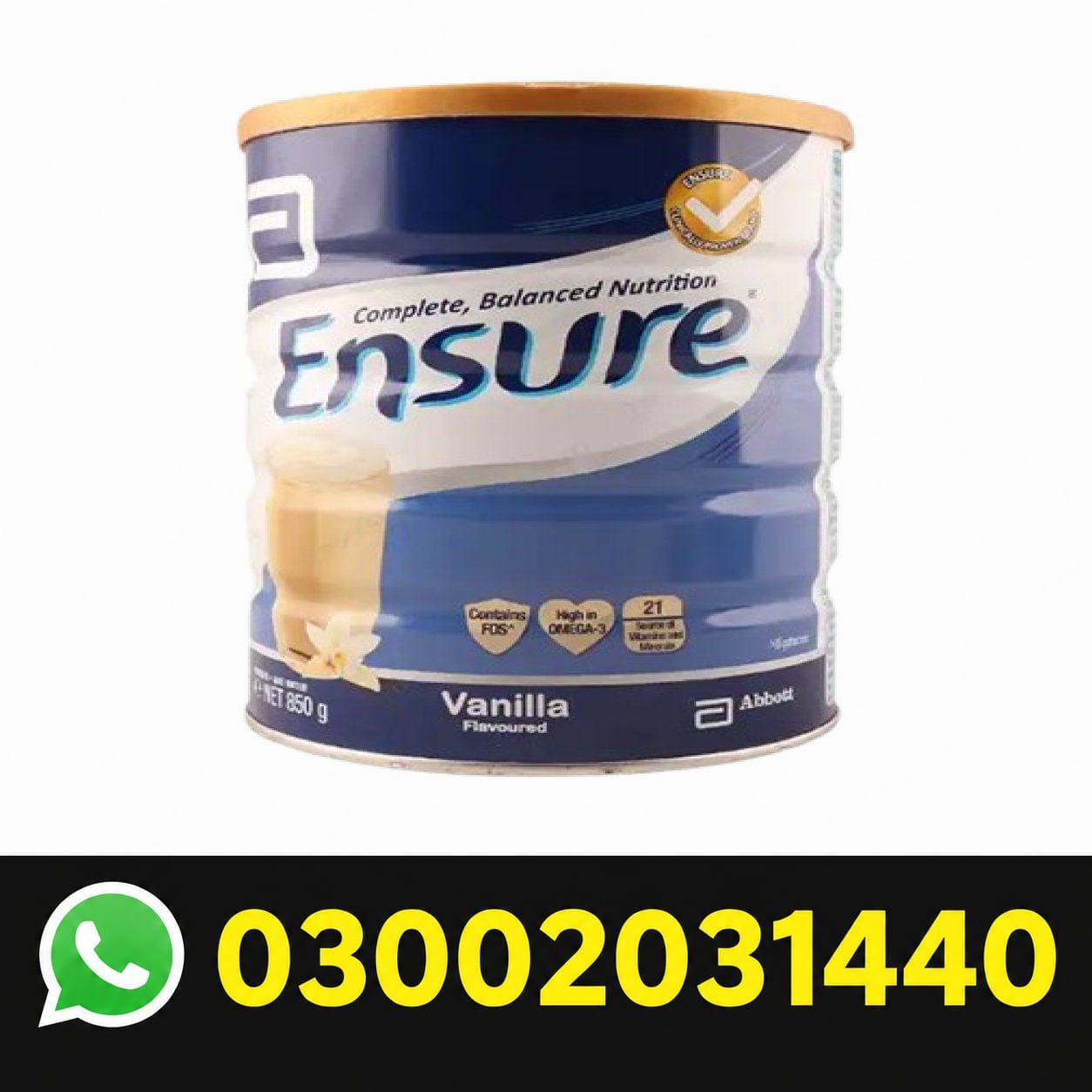 Ensure Milk Powder Vanilla 850g