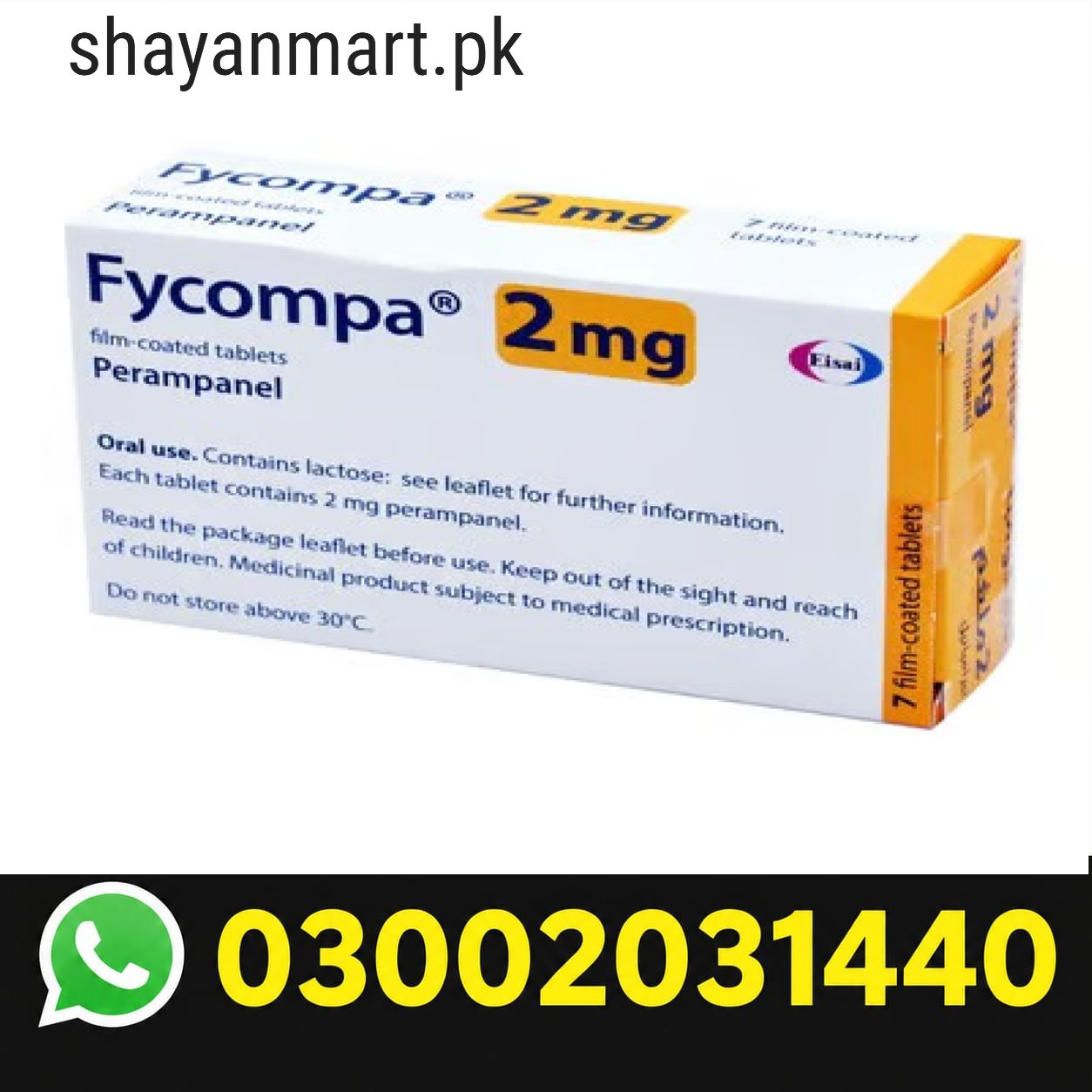 Fycompa 2mg Tablets In Pakistan