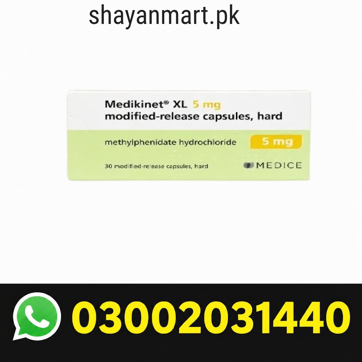 Medikinet Xl 5mg in Pakistan