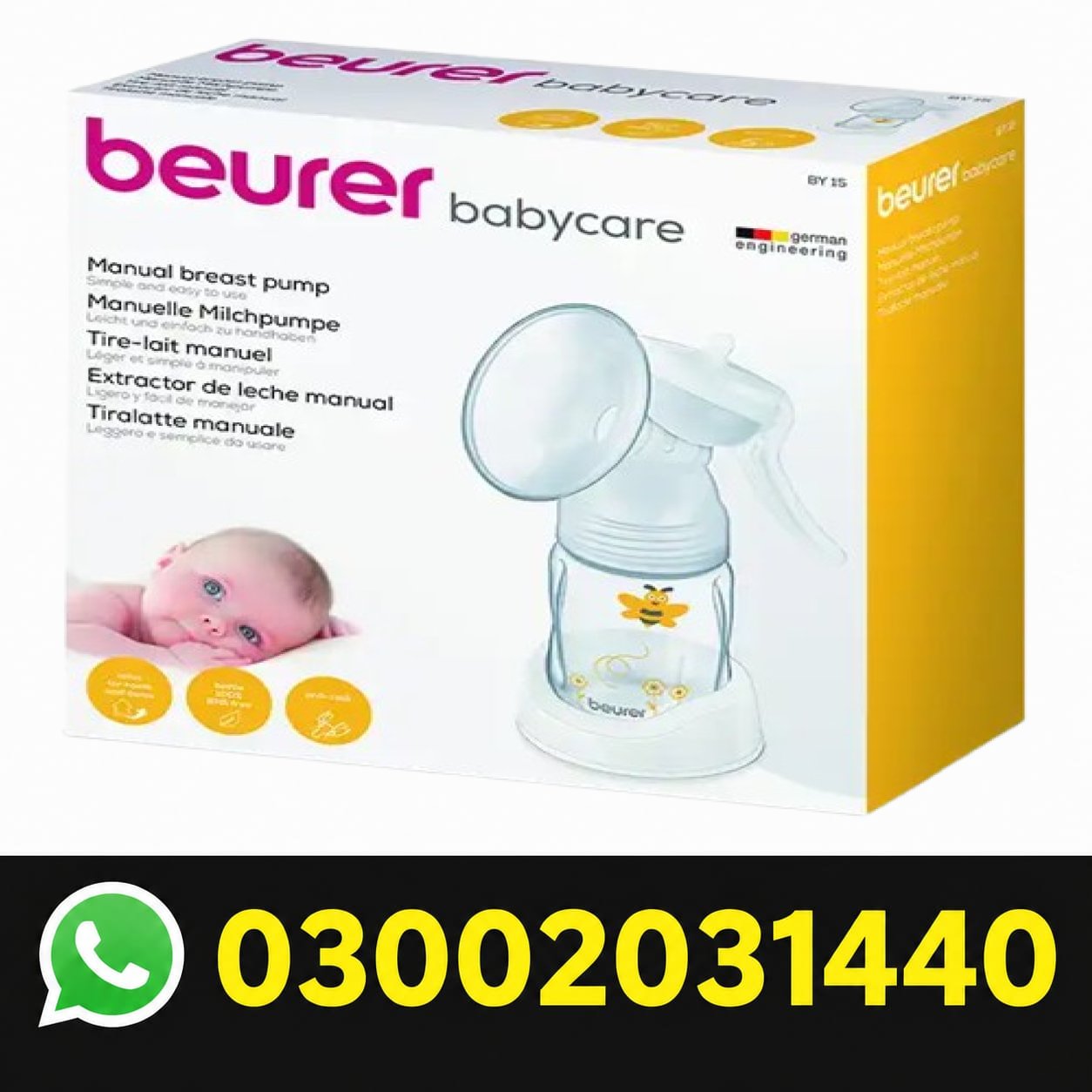 Beurer Manual Breast Pump BY 15