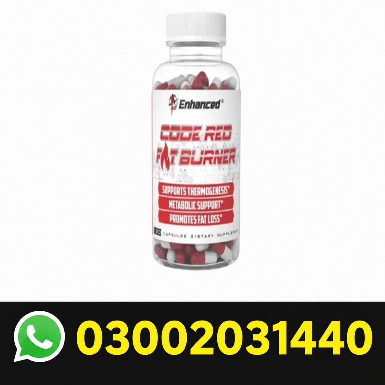 Enhanced Labs – Code Red Fat Burner Capsules in Pakistan
