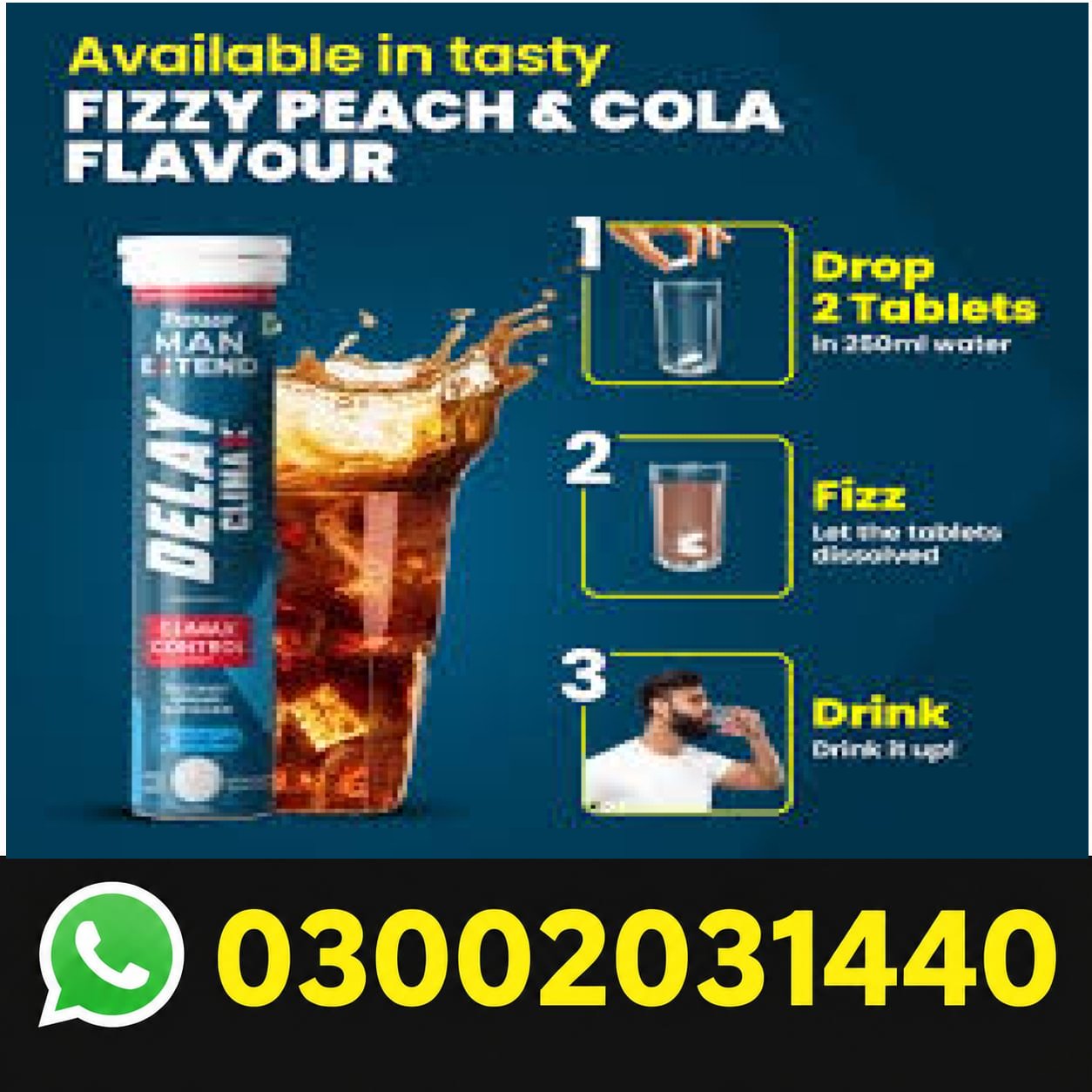 Men Sexual Stamina Performer with Cola Flavour In Pakistan