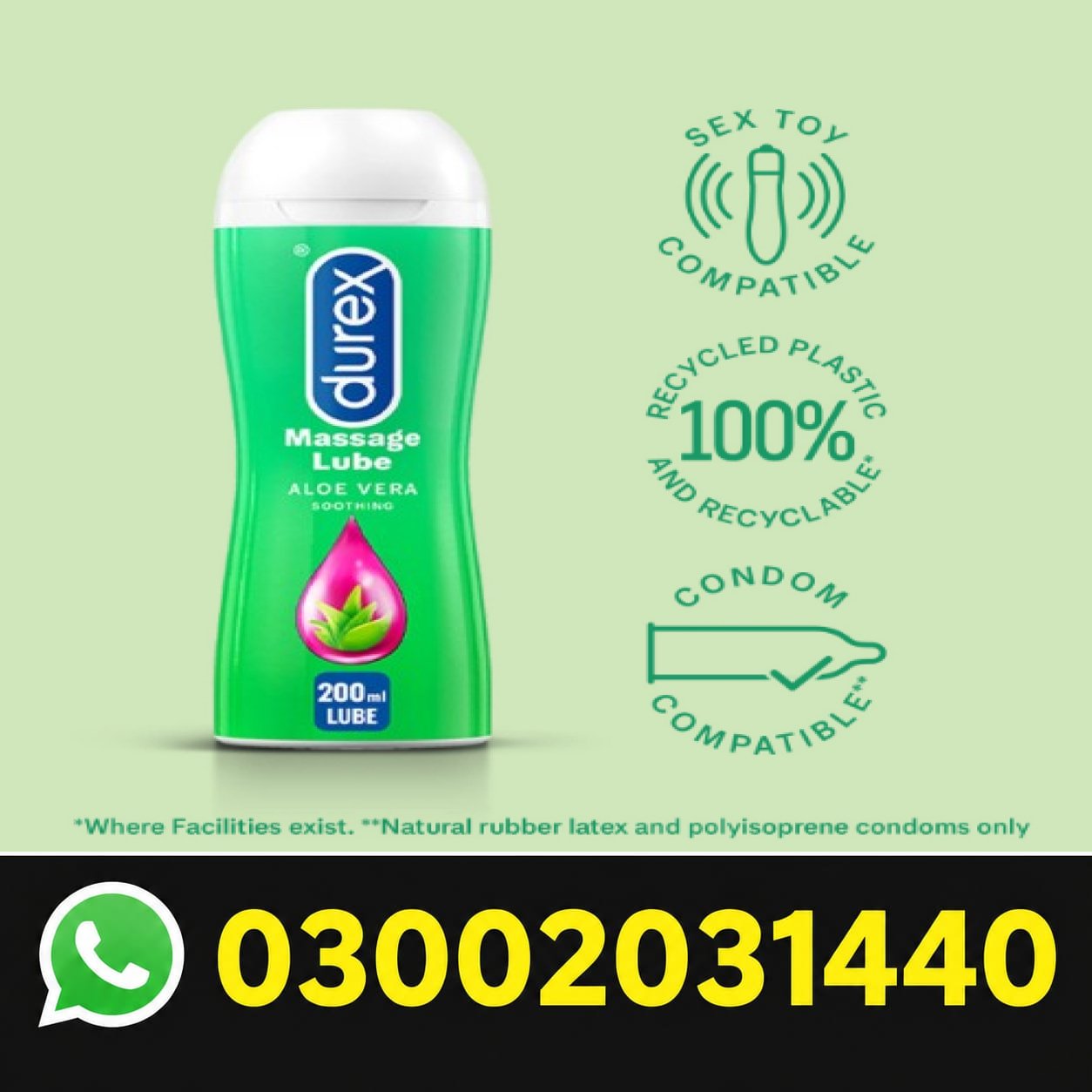 Durex Massage Lube Aloe Vera Gel In Pakistan