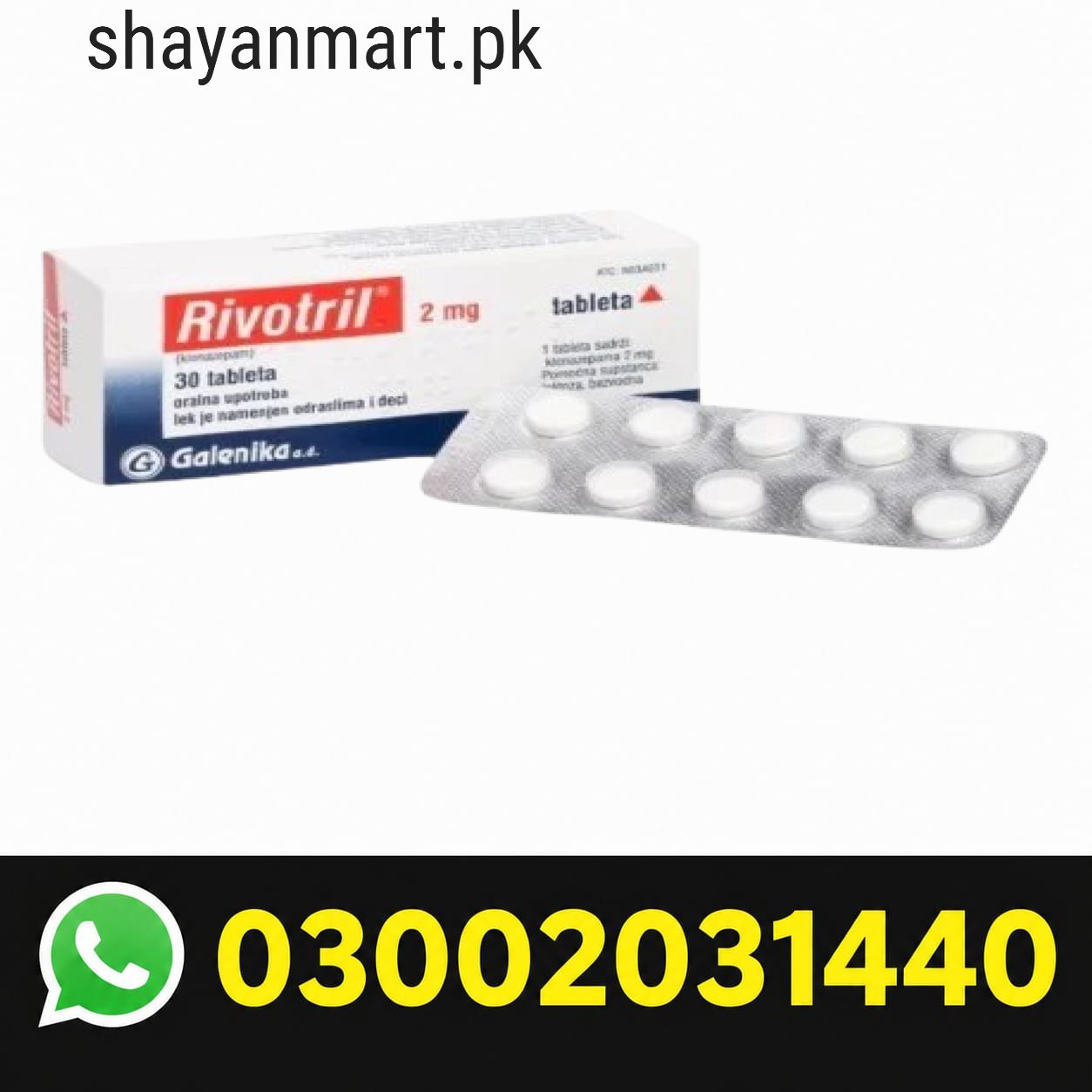 Clonazepam 2mg in Pakistan
