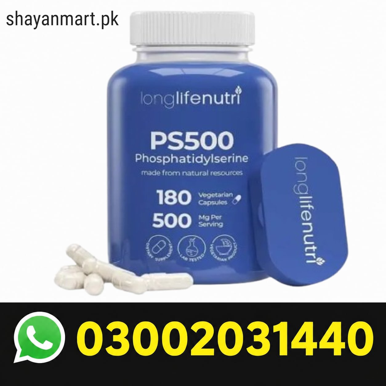 Phosphatidylserine 500mg By Longlifenutri In Pakistan