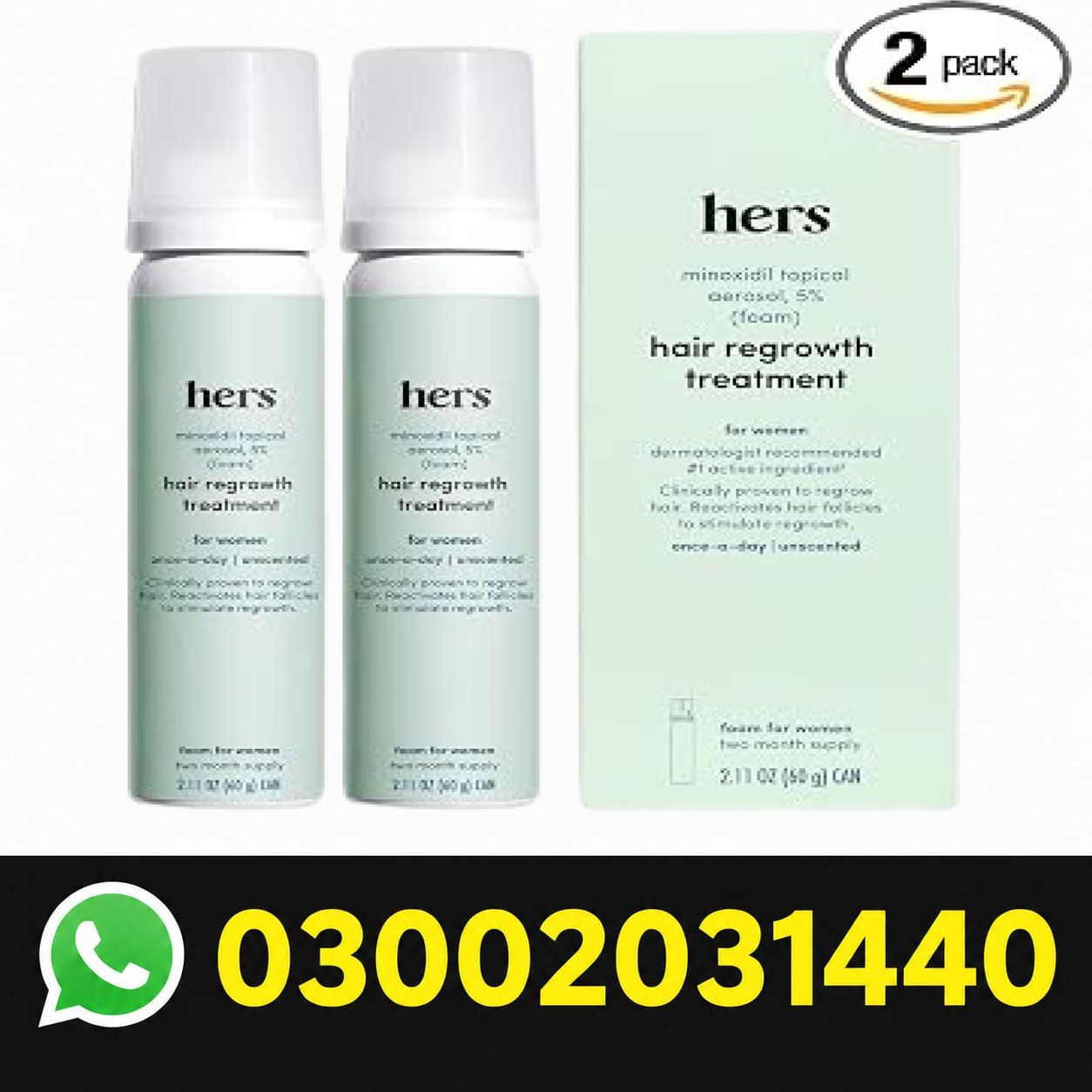 Hers Minoxidil Hair Treatment Solution in Pakistan